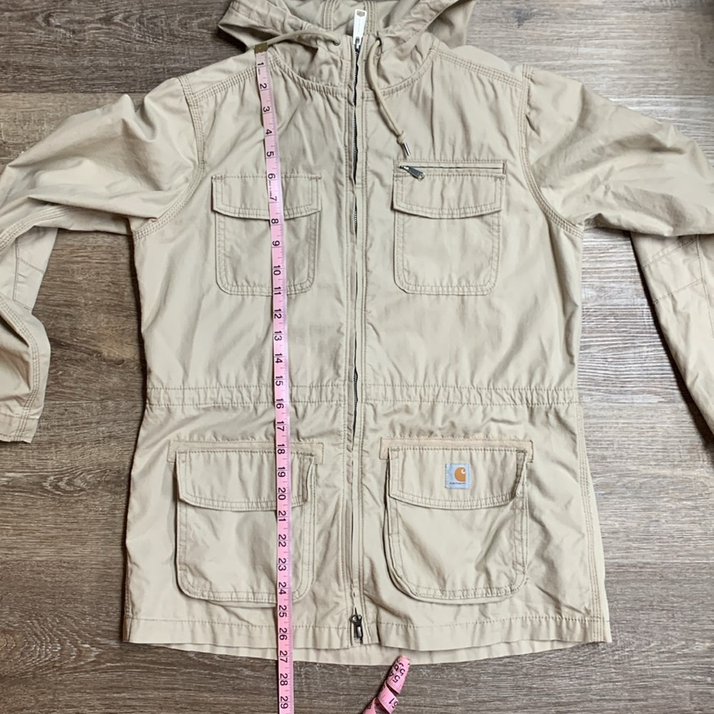 Carhartt El Paso Utility Jacket Full Zip Tan Women's Size Small - Picture 8 of 9